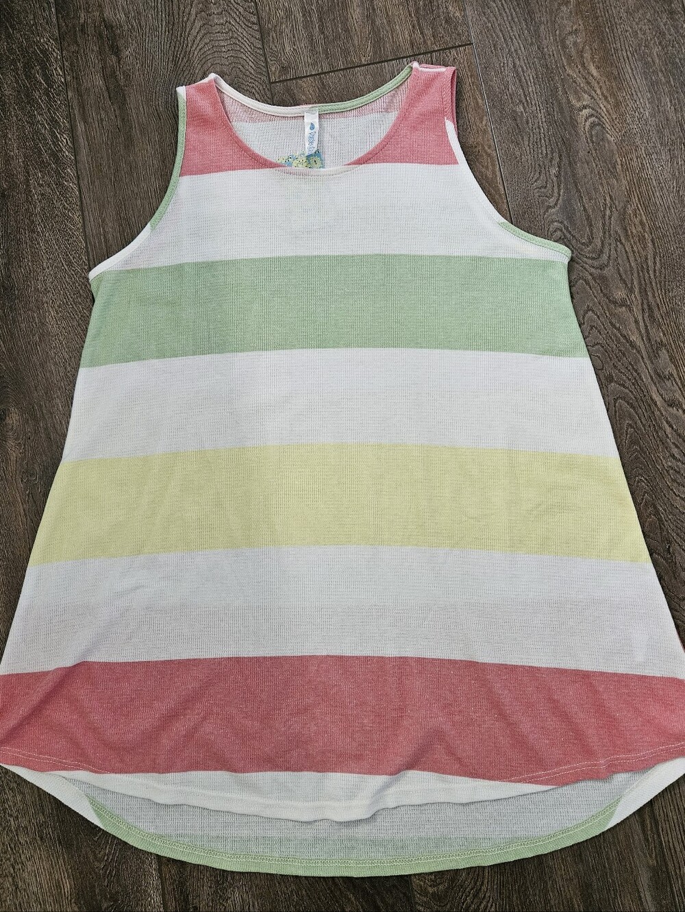 Paisley Grace Jenny Striped Tank - Pastel Multi - Large